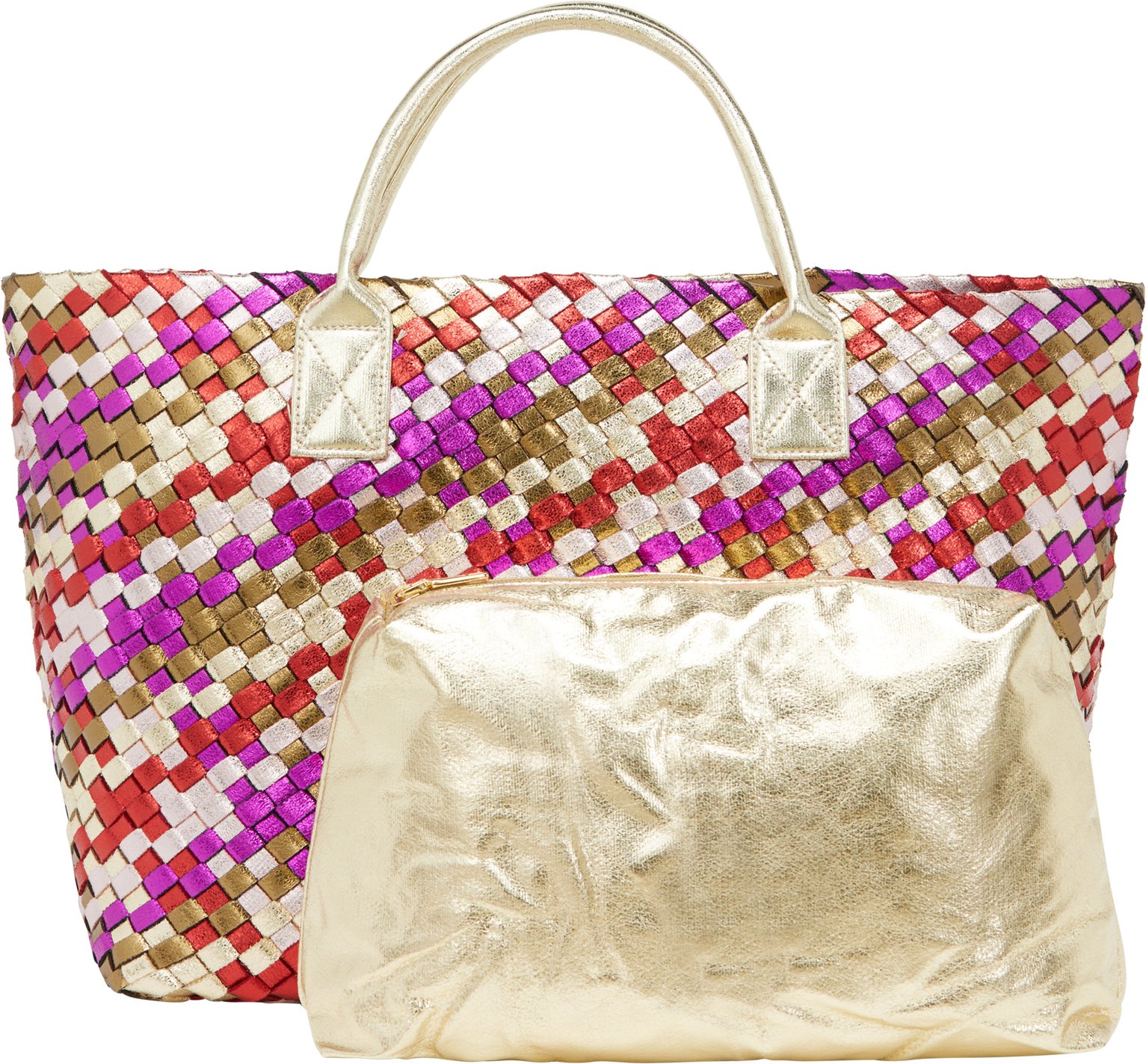 Faina 2-IN-1-Tragetaschen-Set 2-IN-1-Tragetaschen-Set Frauen Goldfuchsia