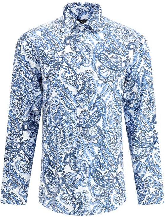 Paisley-Muster Langarmshirt