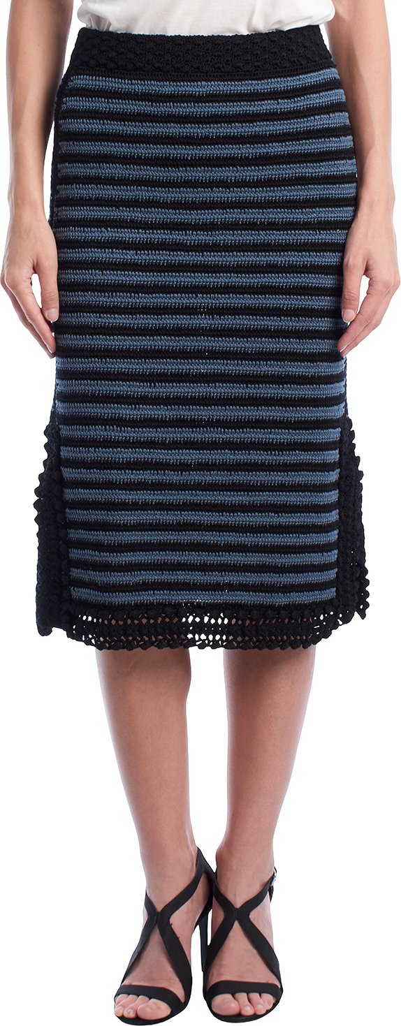 Häkelstrickrock KWSK00009 für Damen