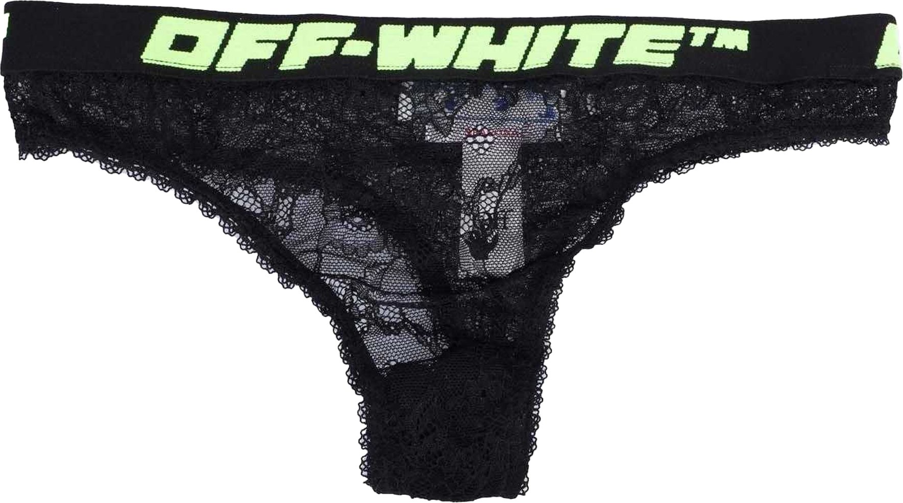 Off White - Thong für Damen (Schwarz)
