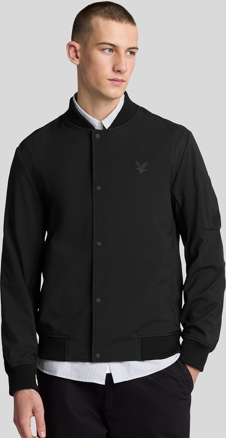 Thumbnail - Lyle & Scott Softshell-Bomberjacke – Schwarz