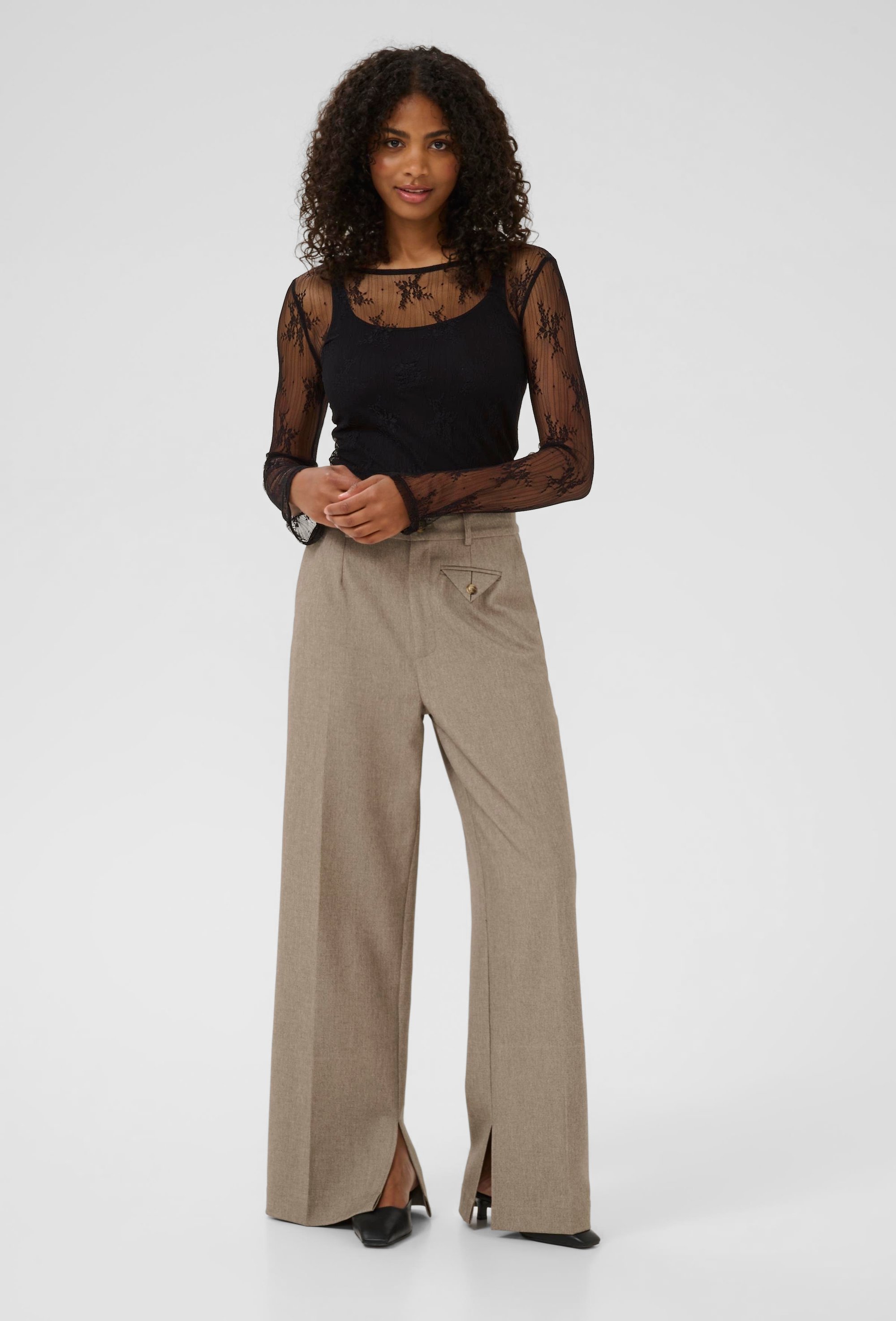 Langarm-Shirt KApenelope Slim fit black