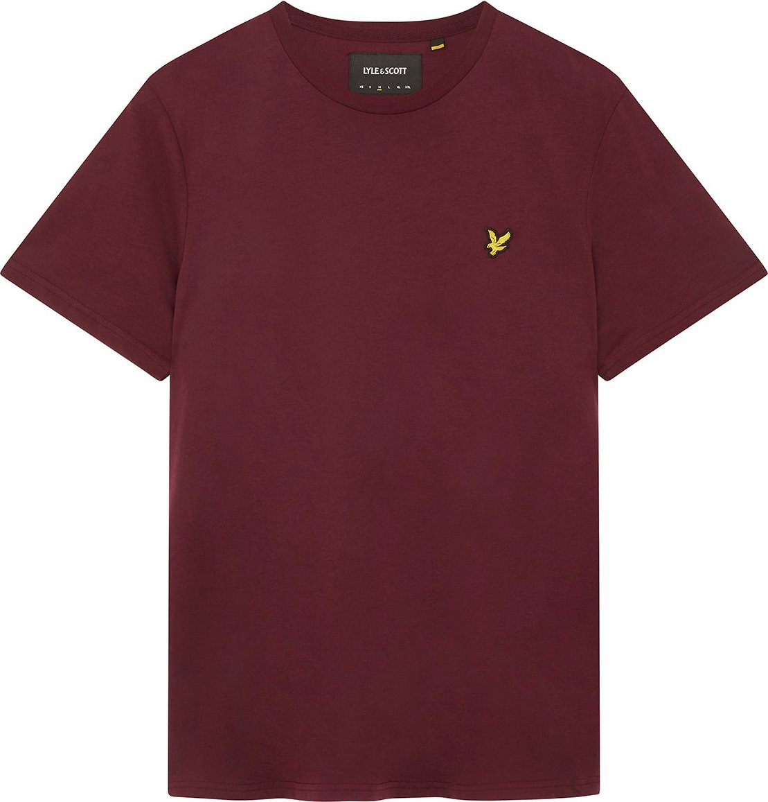 Einfarbiges T-Shirt von Lyle & Scott in Burgunderrot