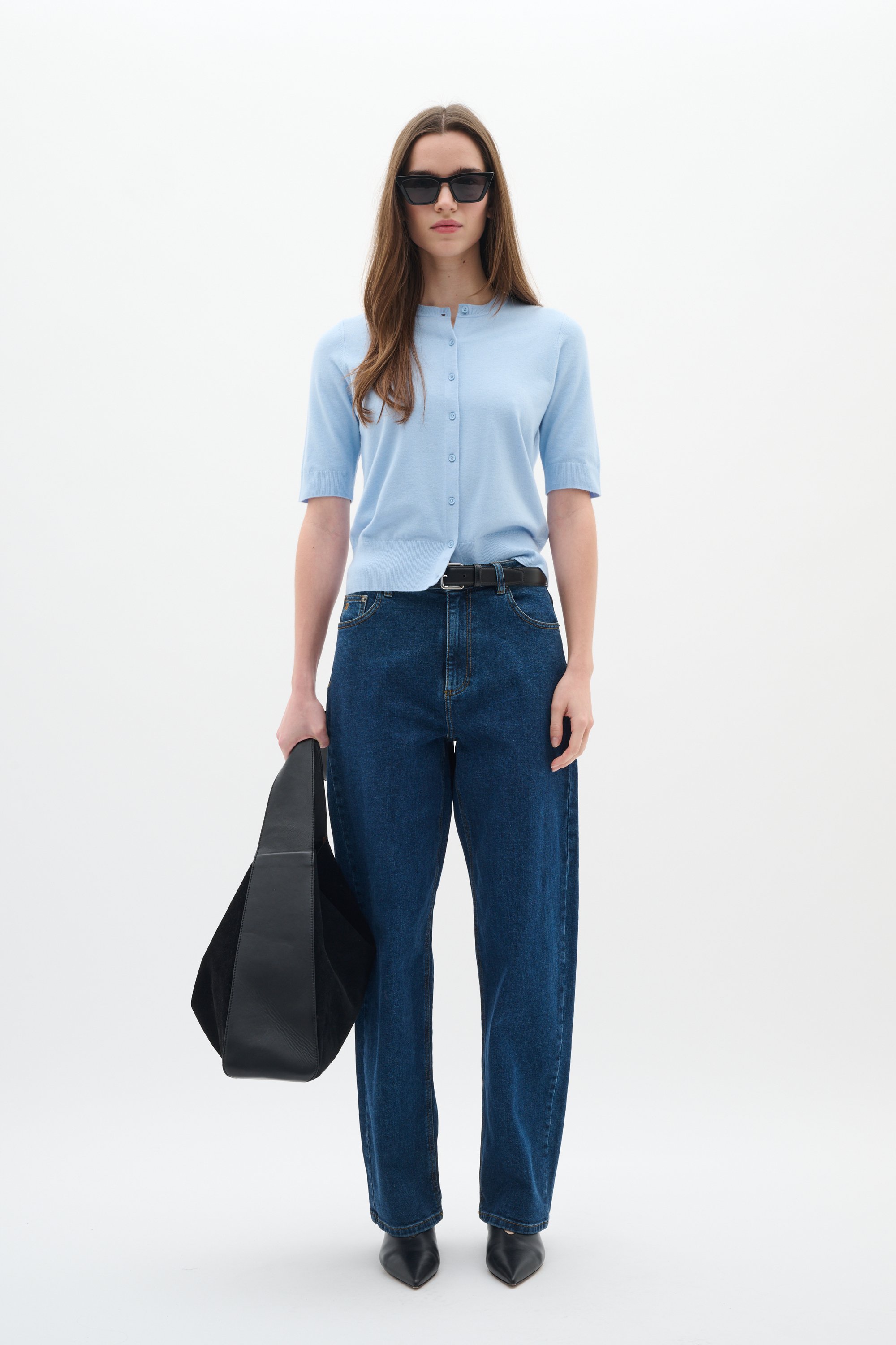 Strickjacke Classic fit blue