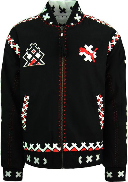 Puma x Jahnkoy Reversible Bomber Jacket Graphic Black Herren 596679 01