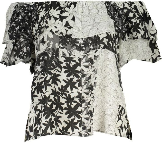 Blumiges Off-Shoulder-Top De29219