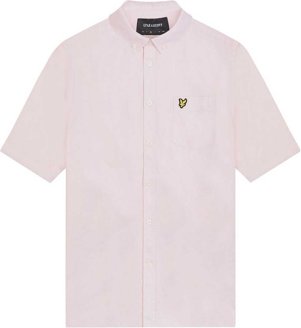 Lyle & Scott - Hemd für Herren Oxford-Stil kurzärmlig (Pink)