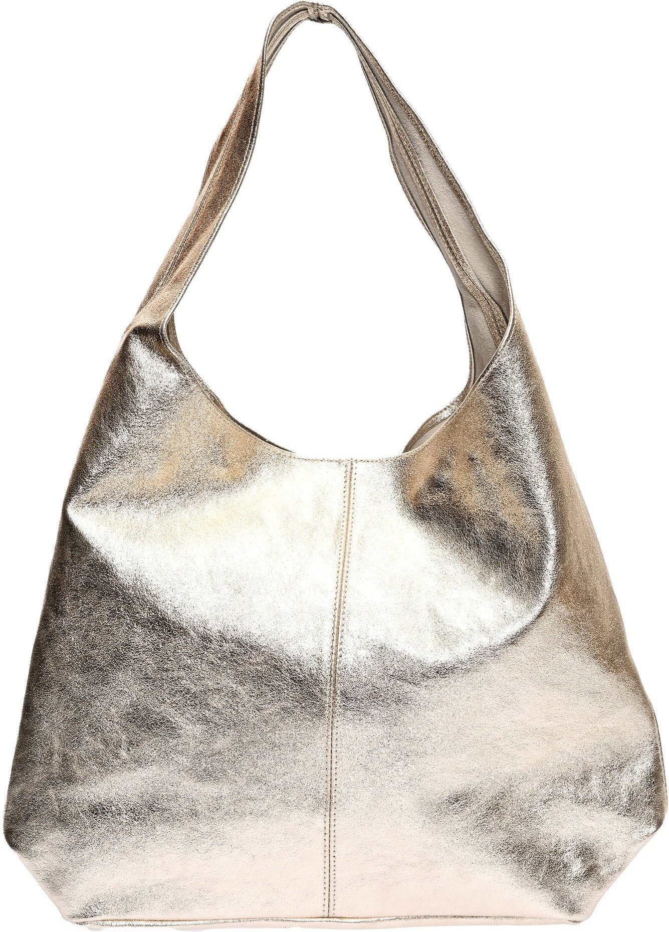 Luisa Vannini Goldene Lederhandtasche