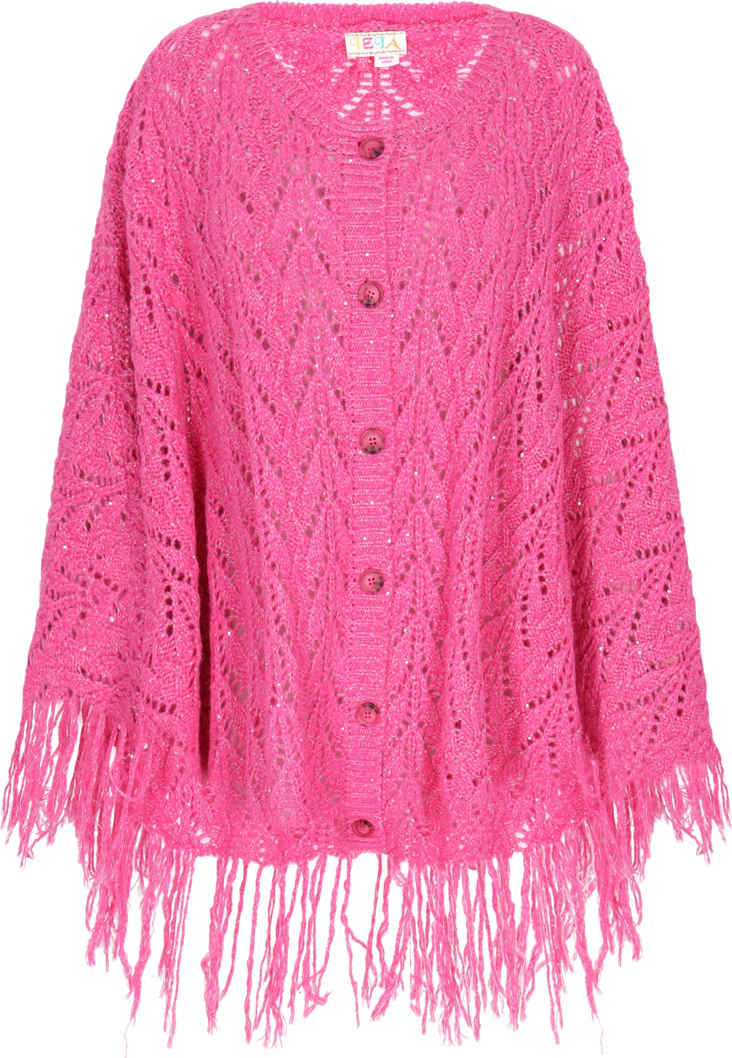 IZIA Poncho Frauen Rosa