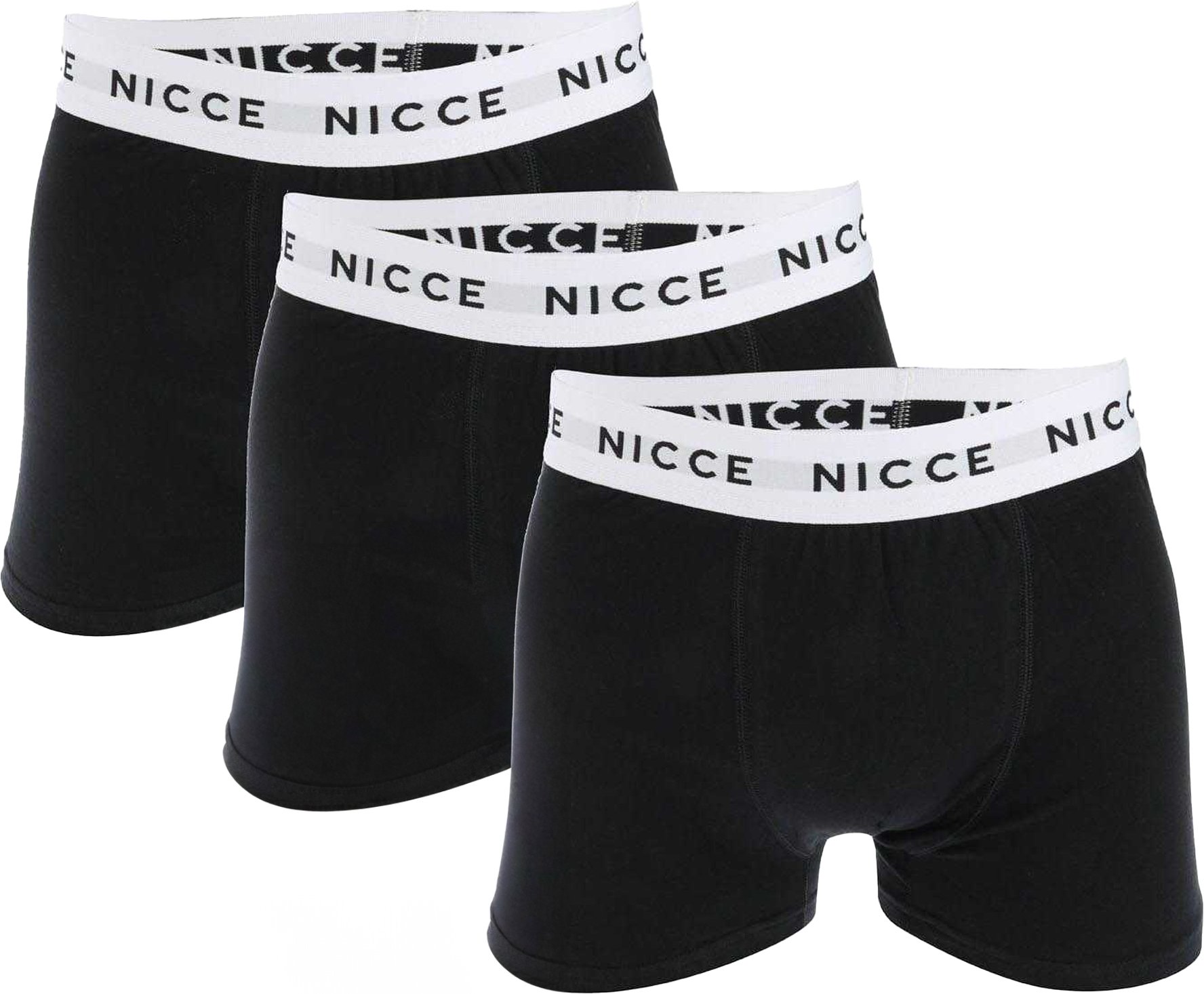Nicce - "Wisbor" Boxershorts für Herren (3er-Pack) (Schwarz)