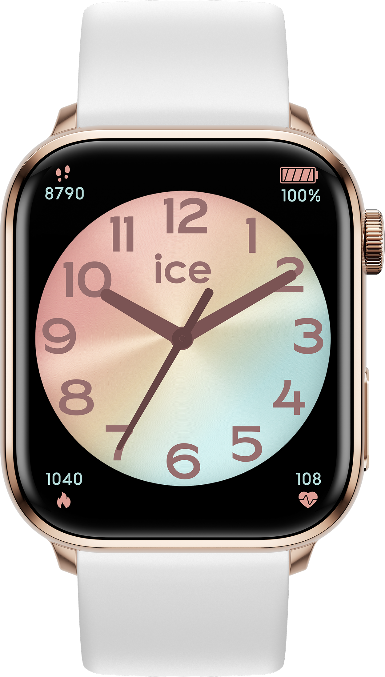 Ice Watch Ice Smart 2.0 - Roségold Unisex Weißer Uhren 022537