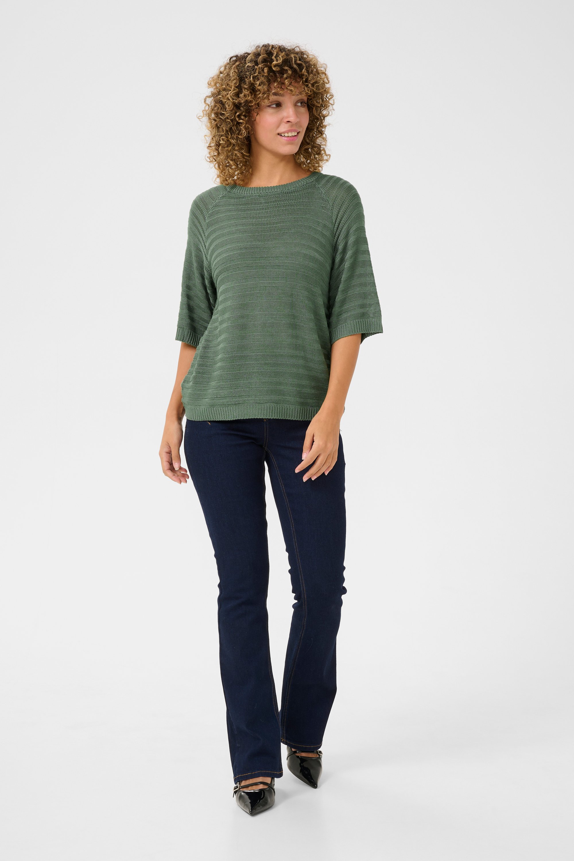 Strickpullover Straight fit green