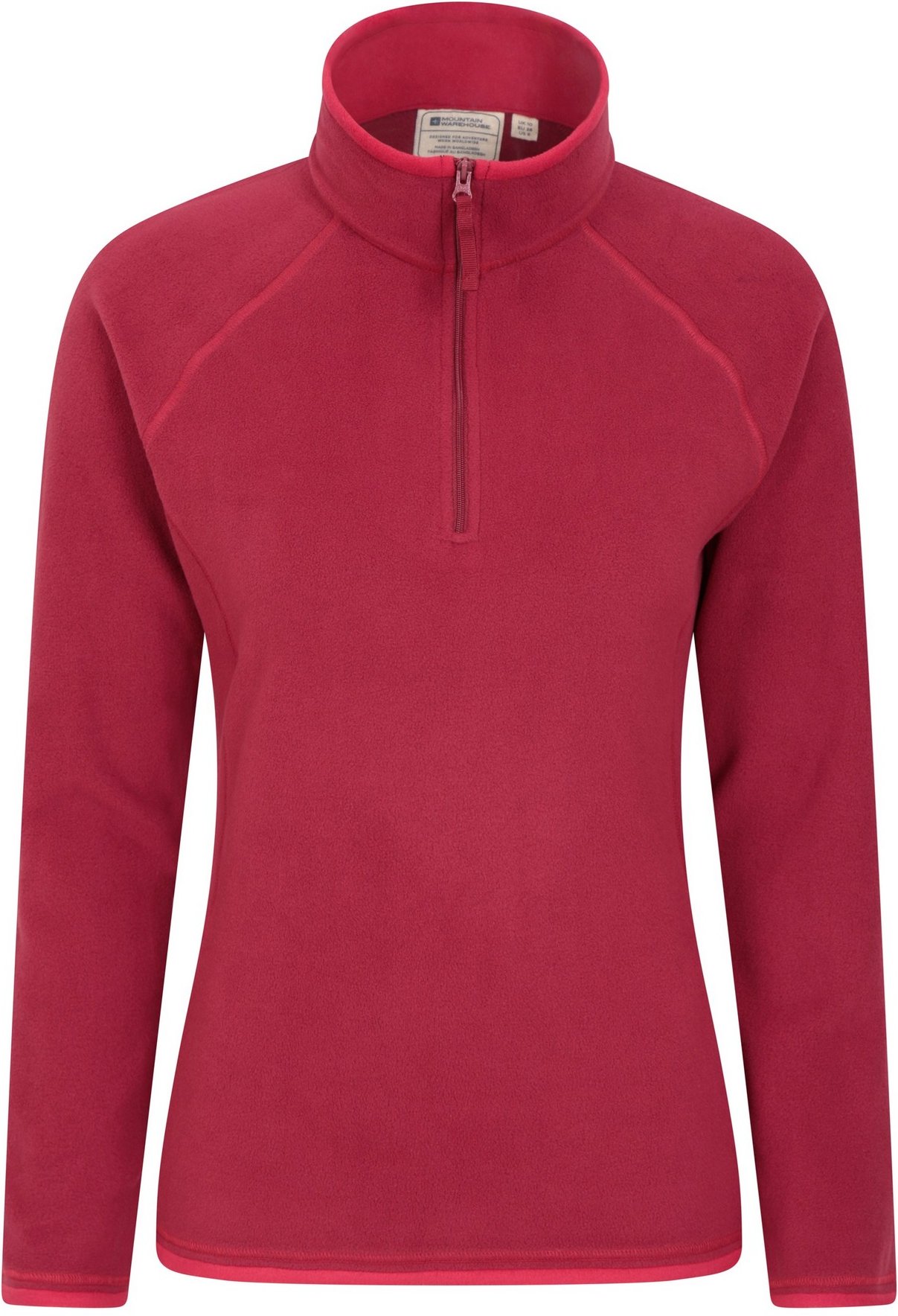 Mountain Warehouse Damen/Damen Montana Half Zip Fleece Top (Dunkelrot)