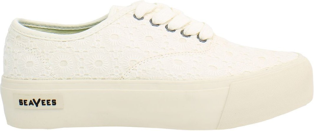 Seavees Legend Plattform Stickerei Damen Weiße Schuhe