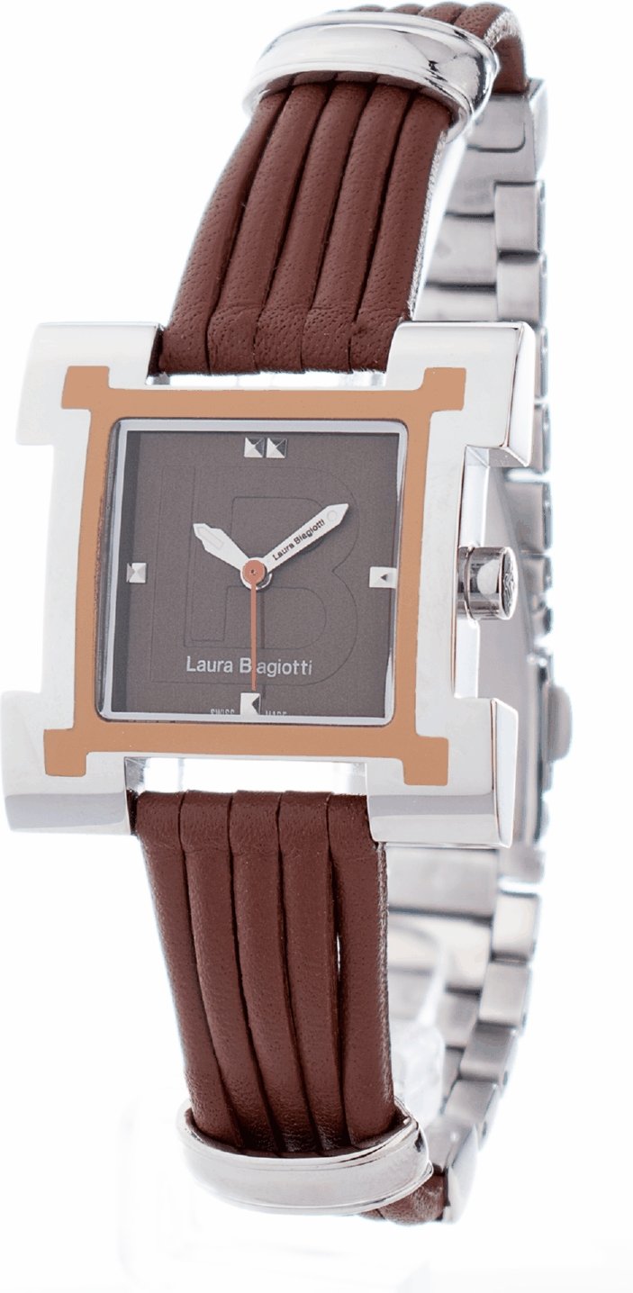Laura Biagiotti Damenuhr Quartz Silber Braun