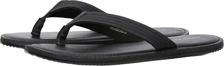 Jack And Jones - Herren Flipflops "Washton", Leder (Anthrazit)