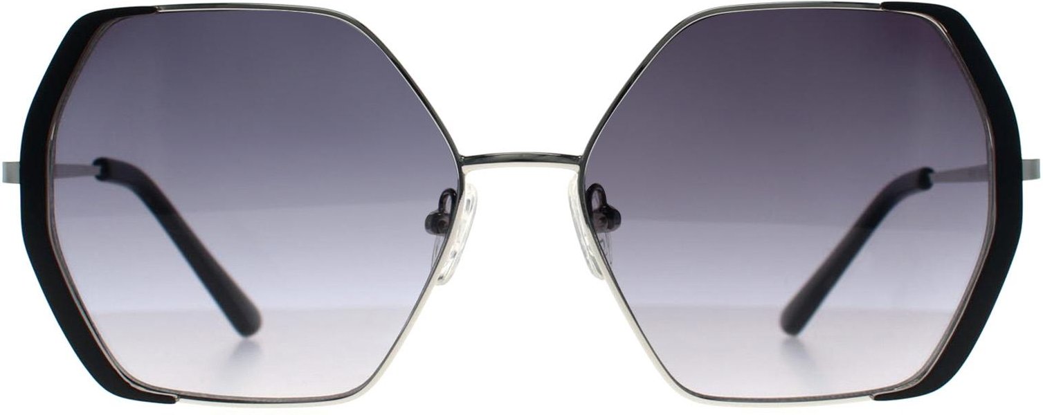 Guess Square Womens Silber Schwarz Grau Gradient GF0387