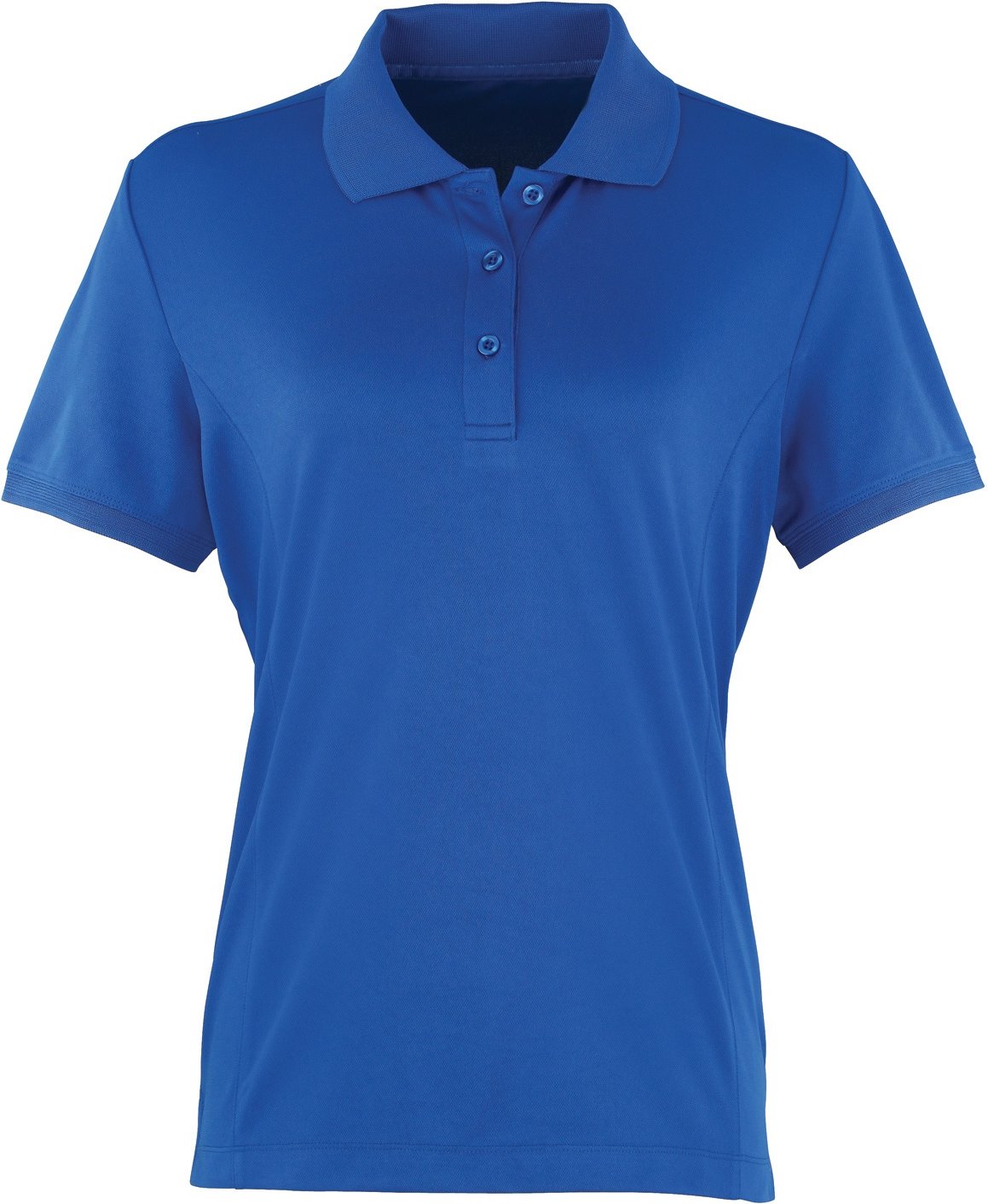 Premier Damen Coolchecker Piqué Polo-Shirt / Polohemd, Kurzarm (Königsblau)