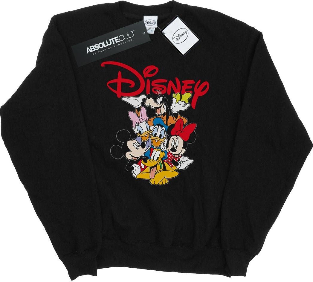 Disney - "Mickey Mouse Crew" Sweatshirt für Herren (Schwarz)