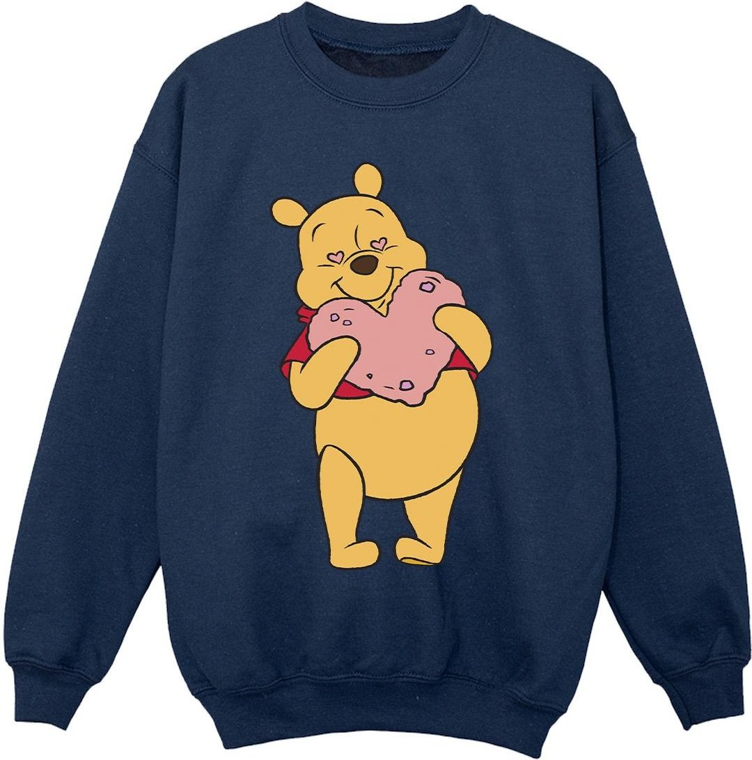 Disney - "Winnie The Pooh Heart Eyes" Sweatshirt für Mädchen (Marineblau)