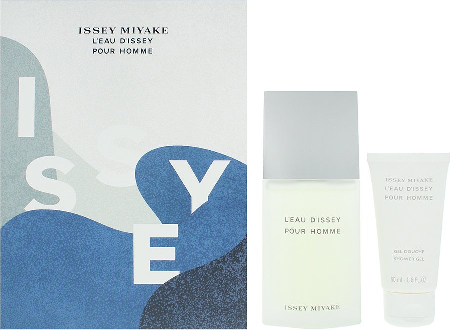 Issey Miyake L'eau D'issey Pour Homme Eau de Toilette 75ml + Duschgel 50ml Geschenkset für ihn