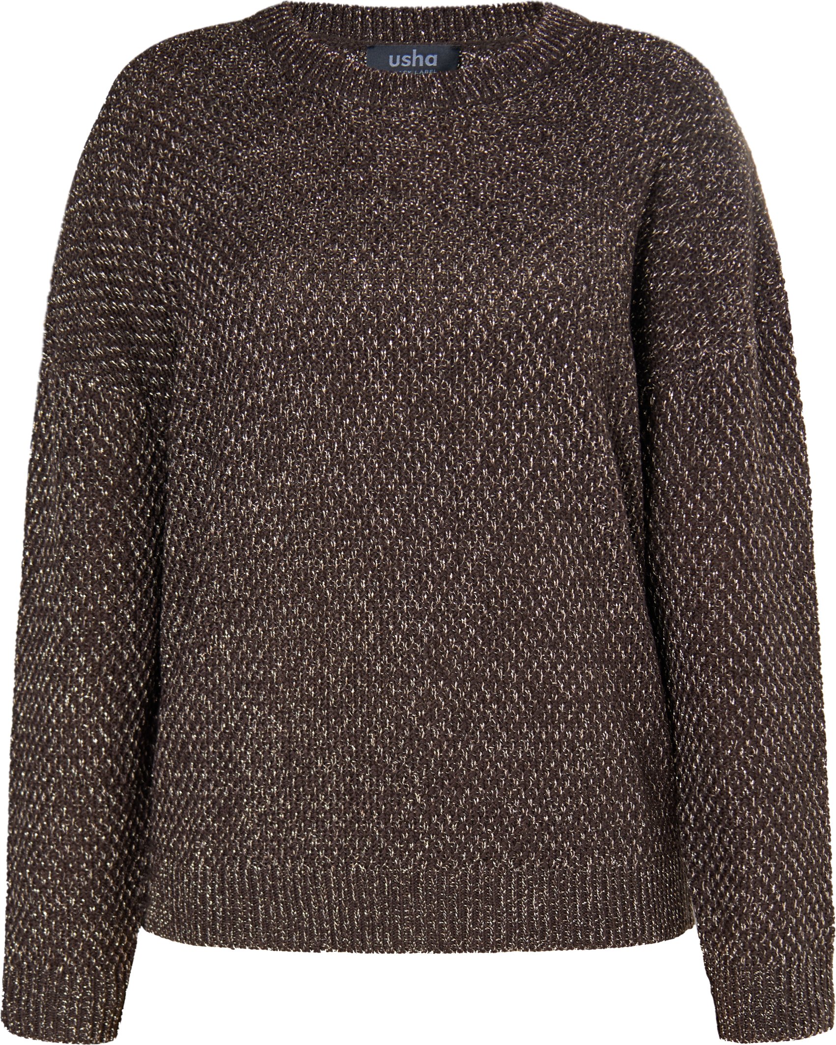 usha Strickpullover Damen dunkelbraun
