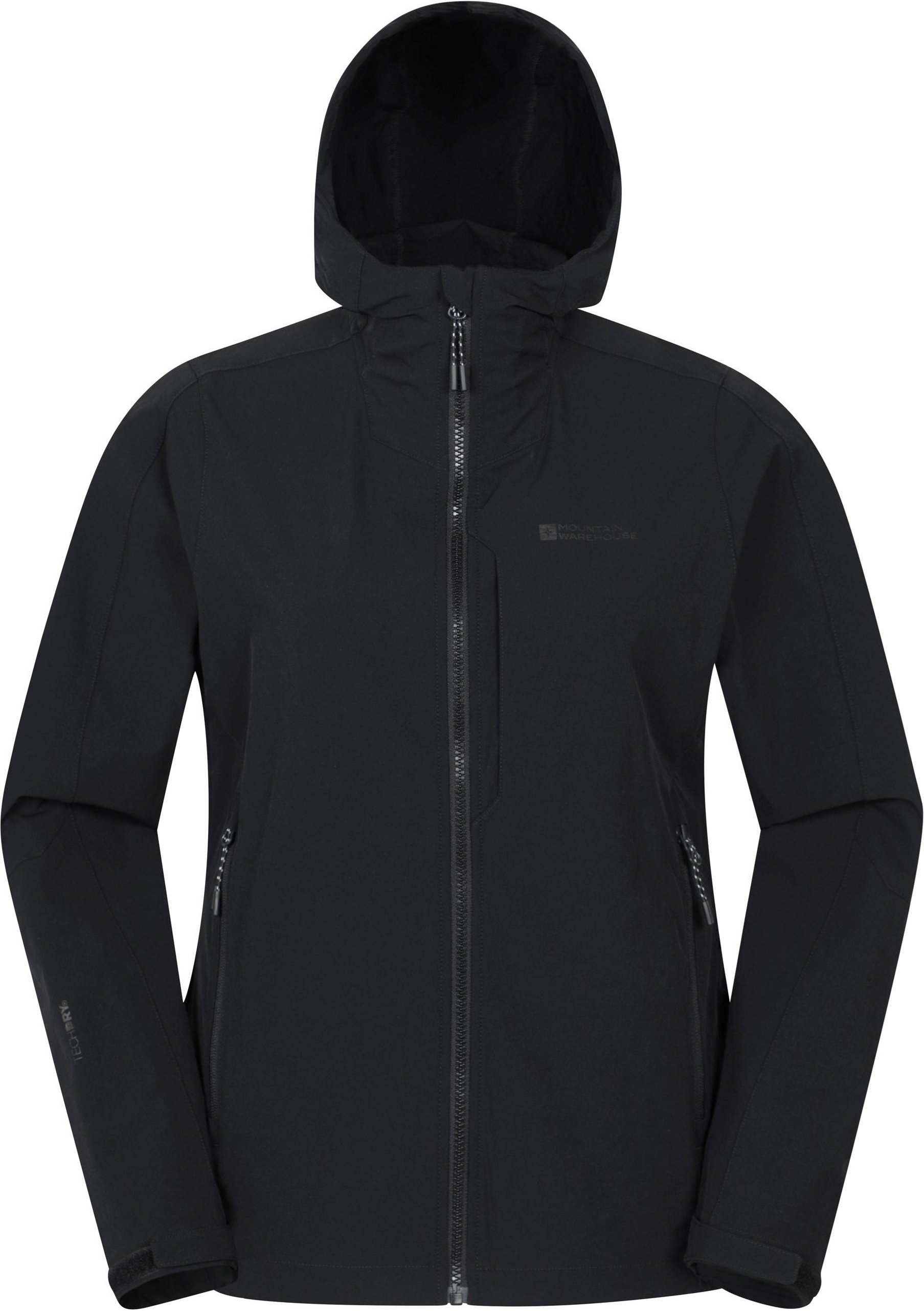 Mountain Warehouse - "Retreat" Softshelljacke Packable für Damen (Schwarz)