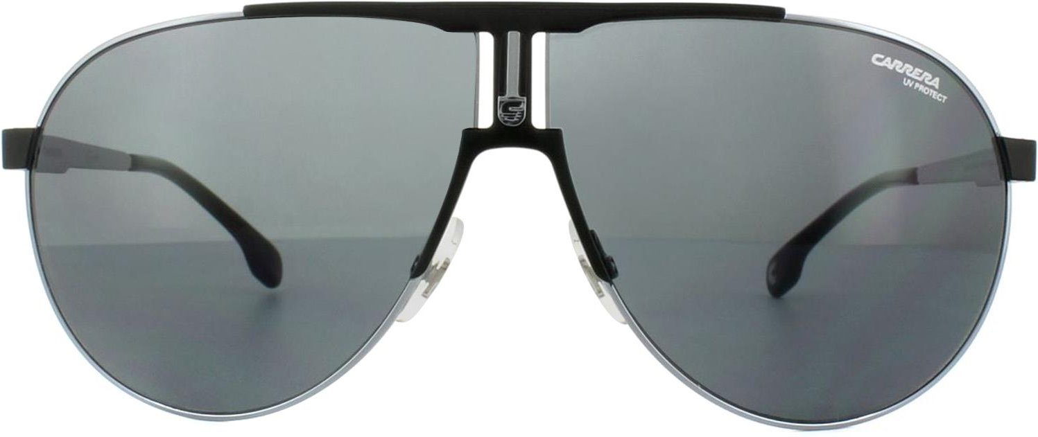 Thumbnail - Carrera Aviator Unisex Ruthenium Matt Schwarz Grau Blau Sonnenbrille