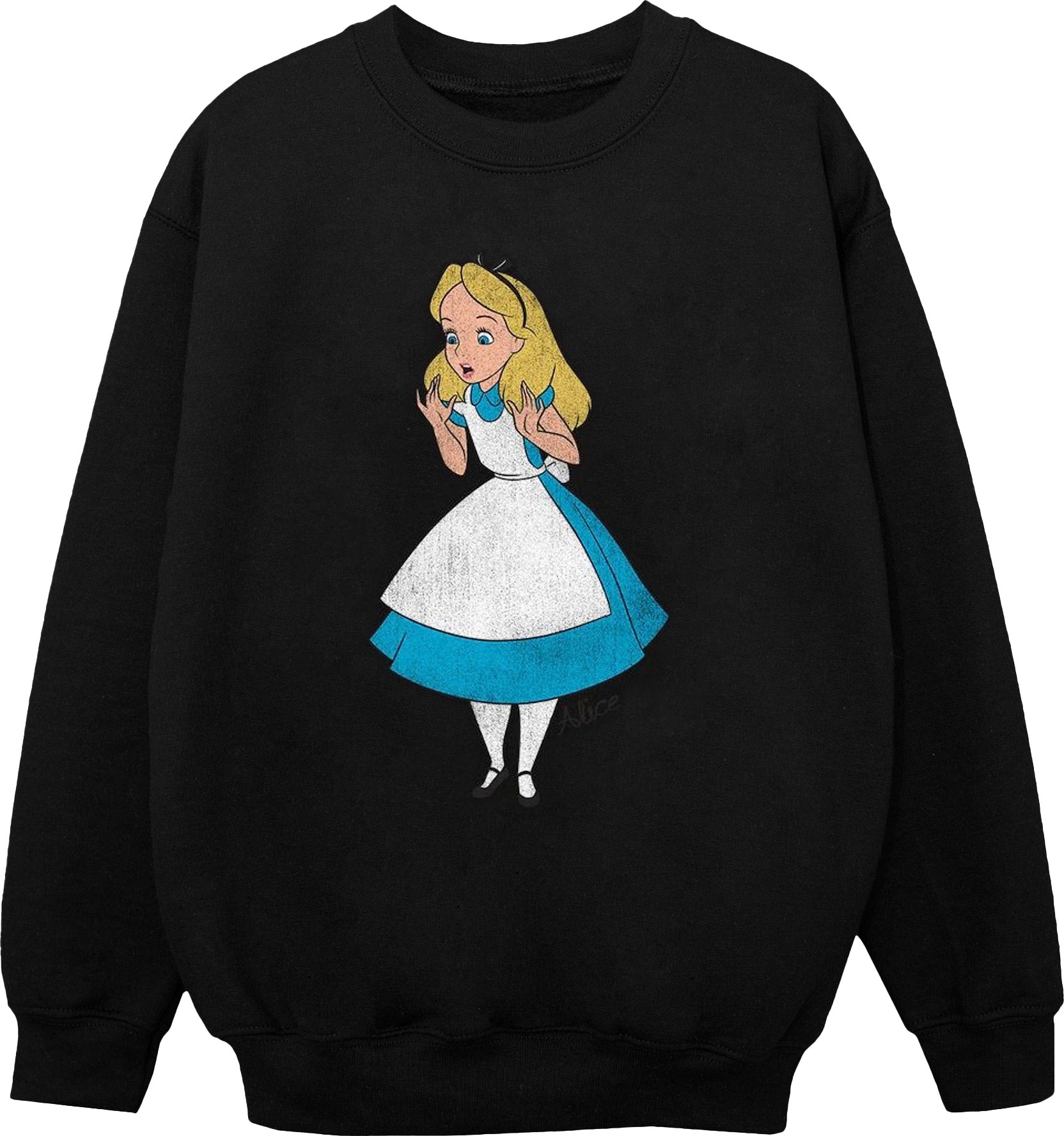 Disney - Sweat ALICE IN WONDERLAND CLASSIC ALICE - Fille (Noir)