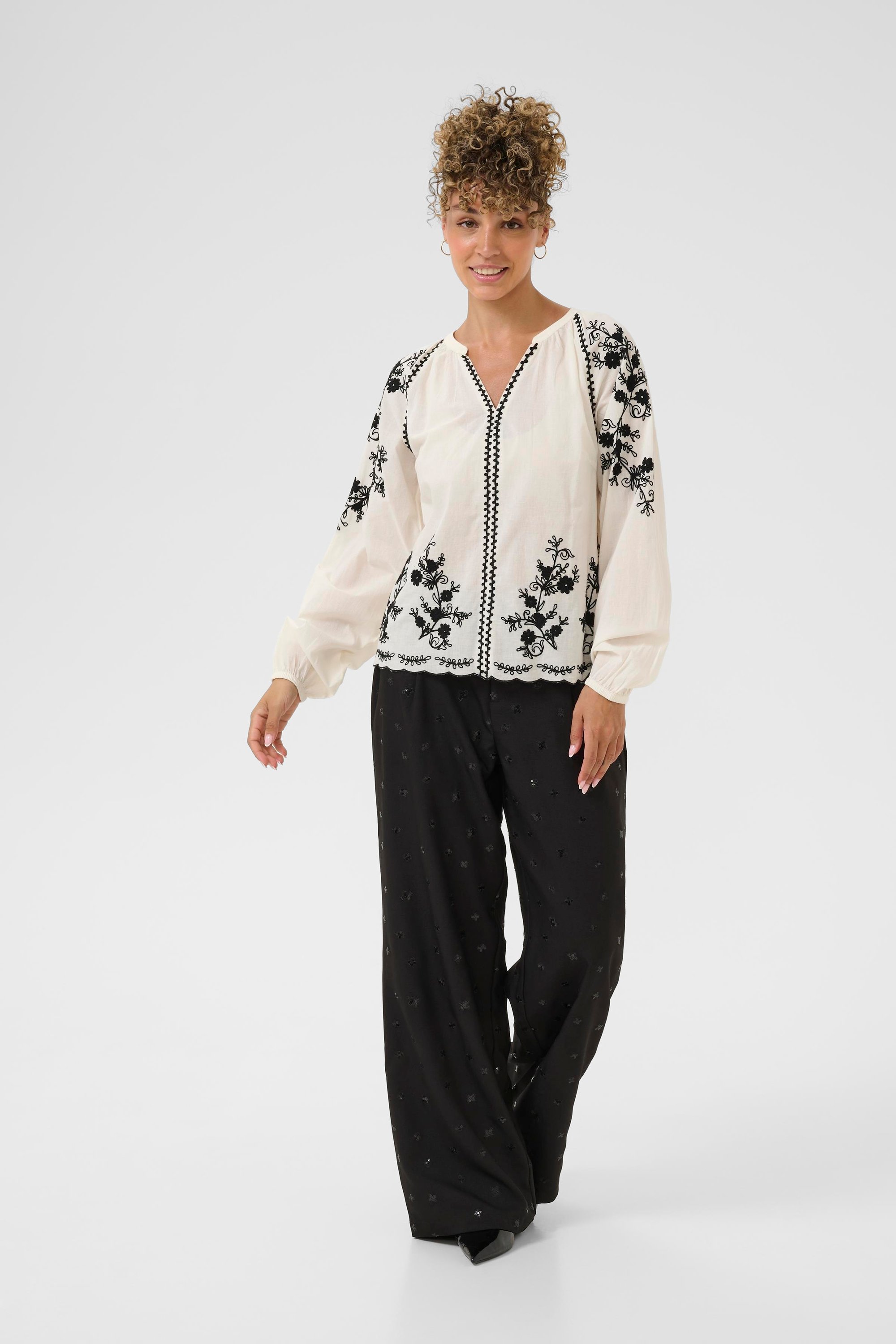 Langarm-Bluse CRSarah Langarm-Bluse Regular fit white