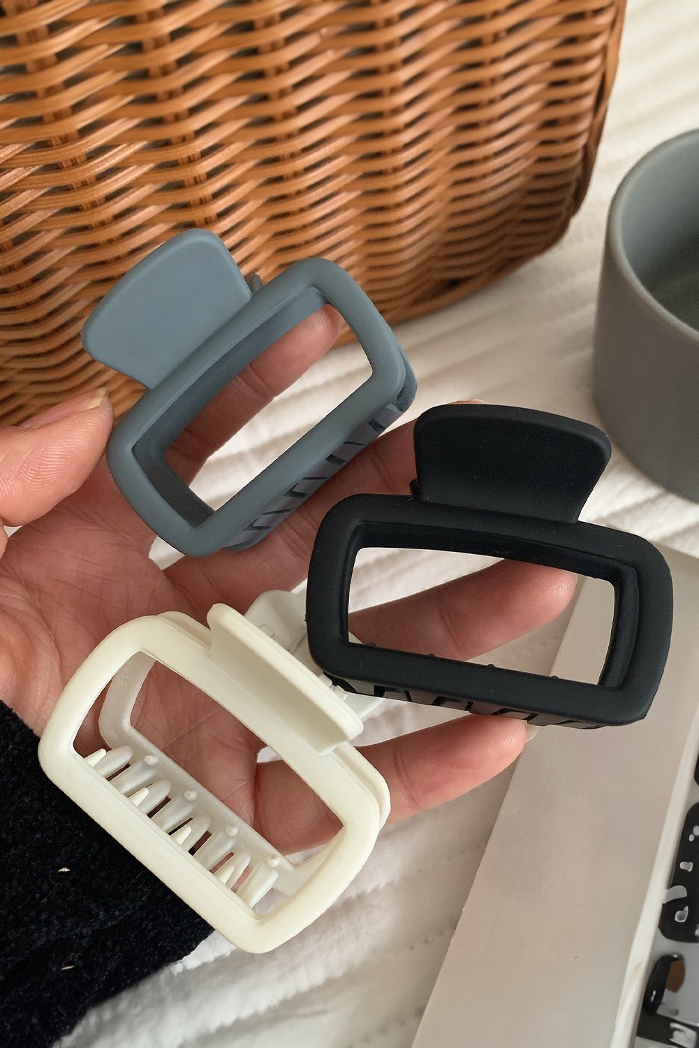 Haarklammern mit mattem Finish