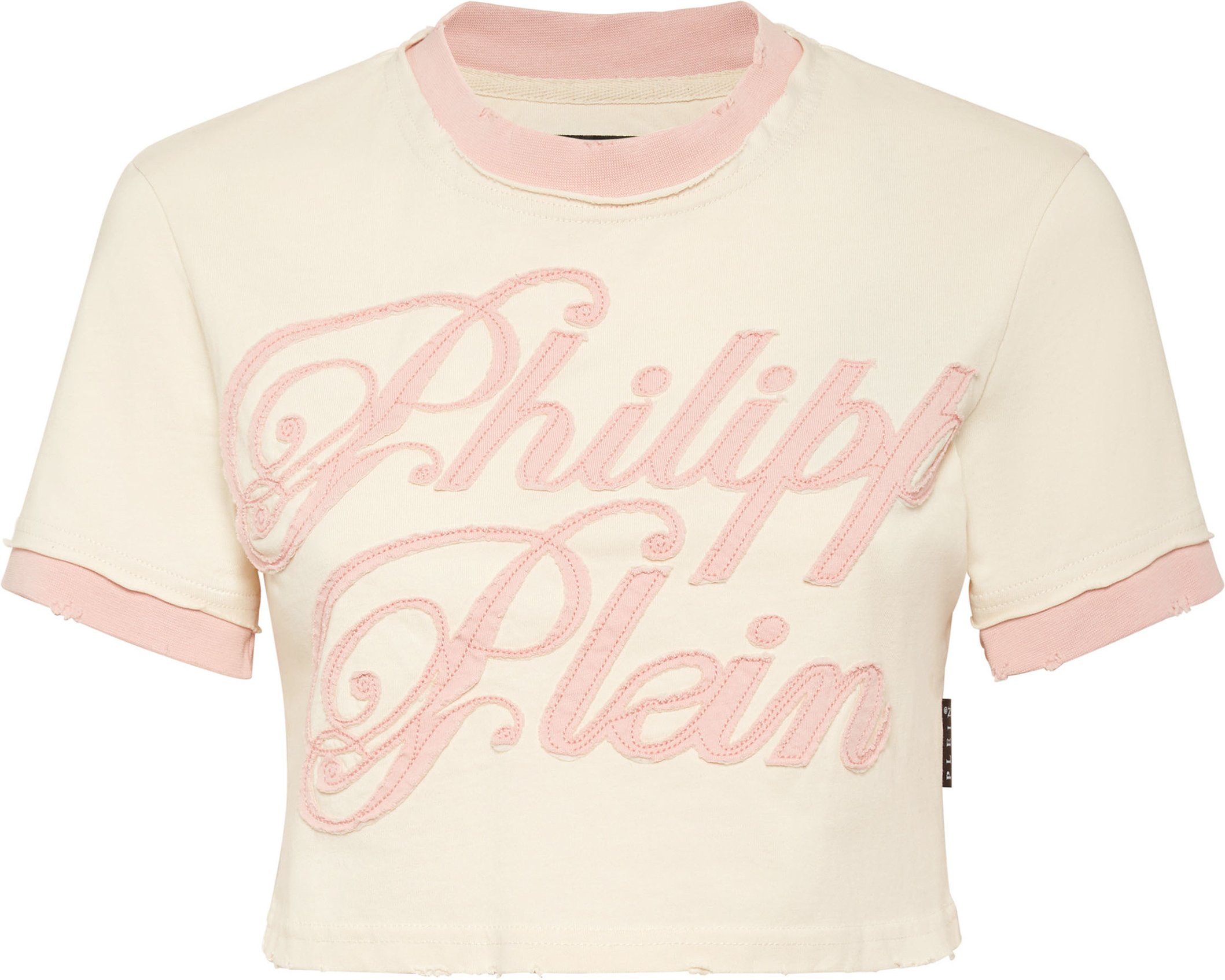 Cropped Fitted T-Shirt Patch Signature