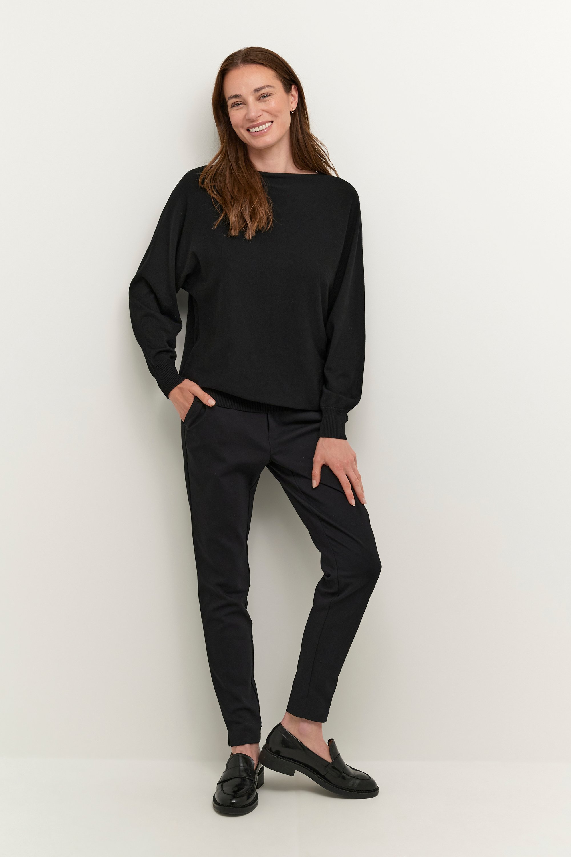 Strickpullover Oversize-Passform black