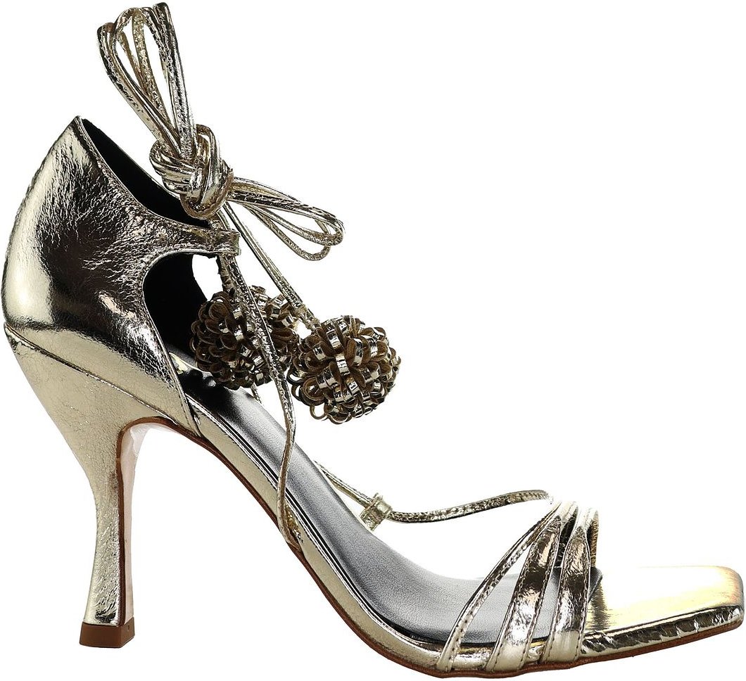 Ted Baker Hilaray Pom Pom Womens Gold Sandalen