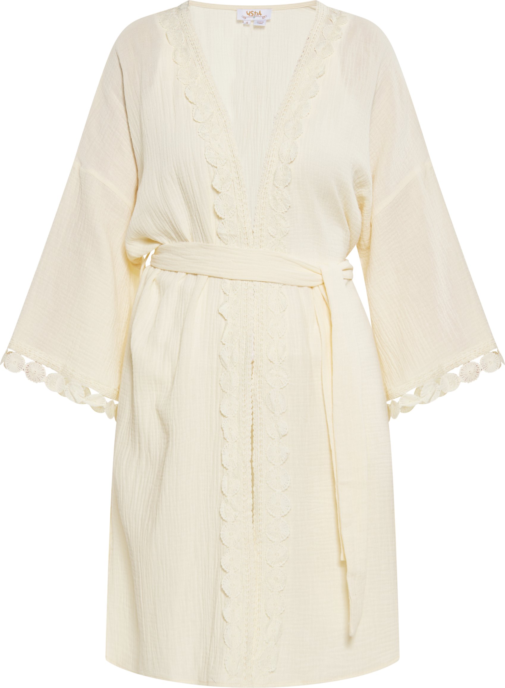 usha Kimono Damen Creme