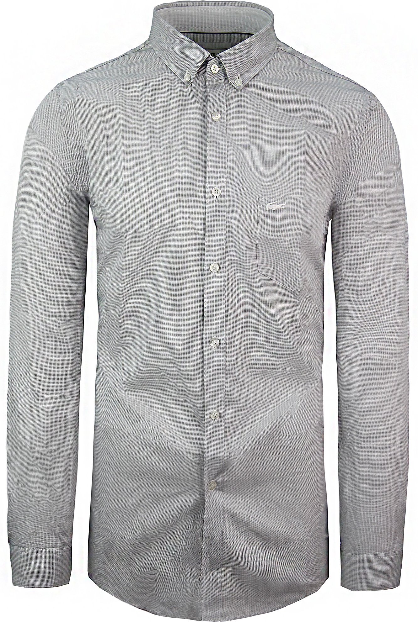 Lacoste regulär Fit Herren weiß/schwarzes Hemd