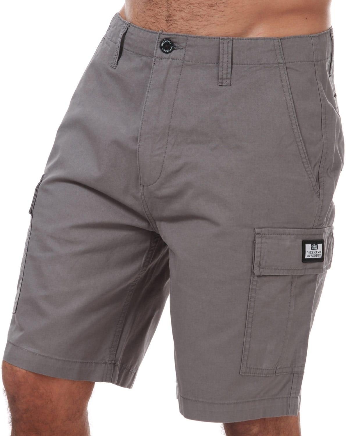 Weekend Offender - "High Desert" Cargo-Shorts für Herren (Holzkohle)