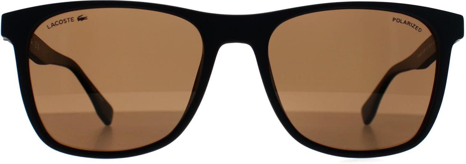 Lacoste L860SP 002 matte schwarz braune Sonnenbrille