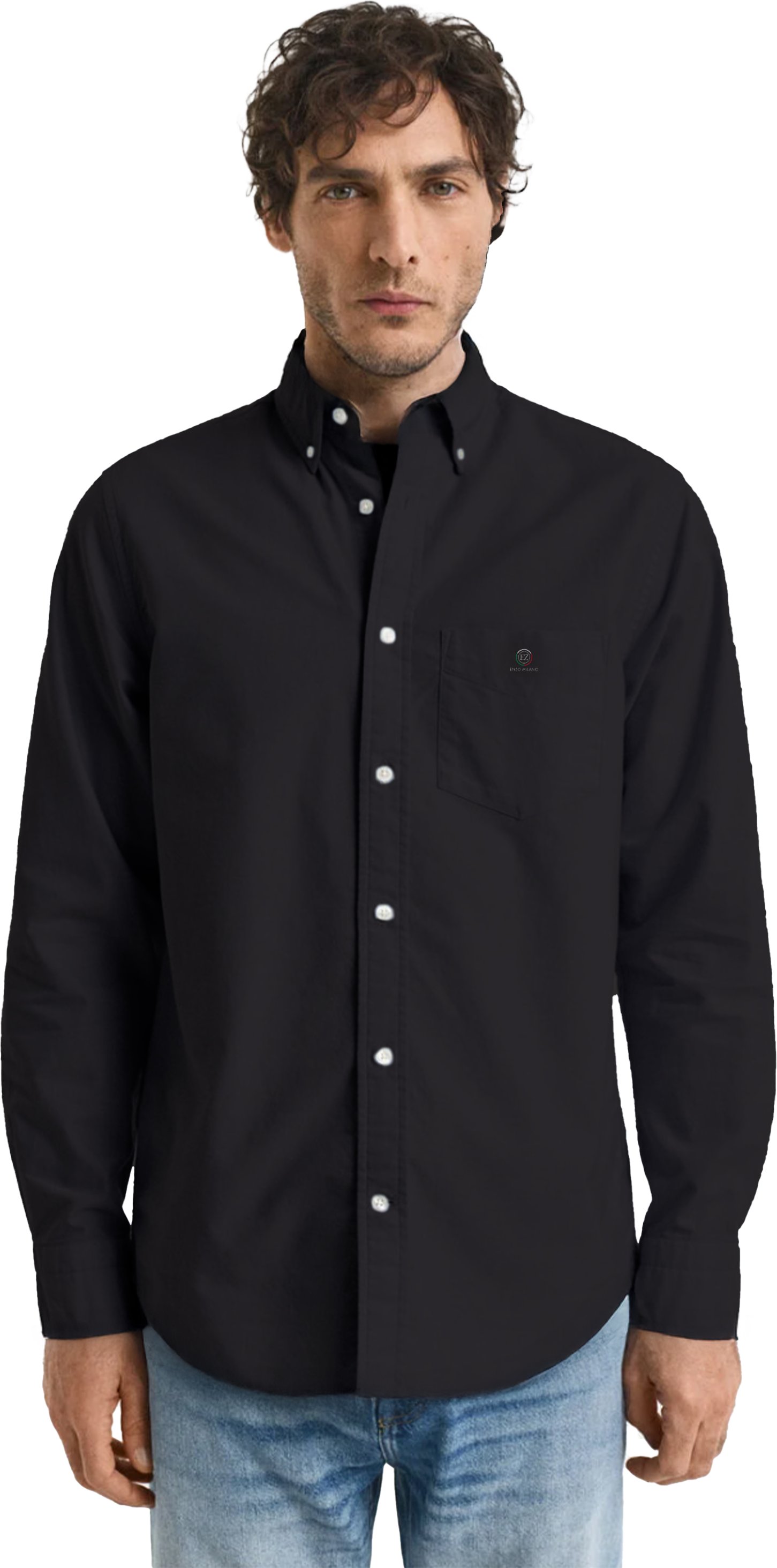 Thumbnail - Enzo | Herren Regular Fit Oxford Hemd
