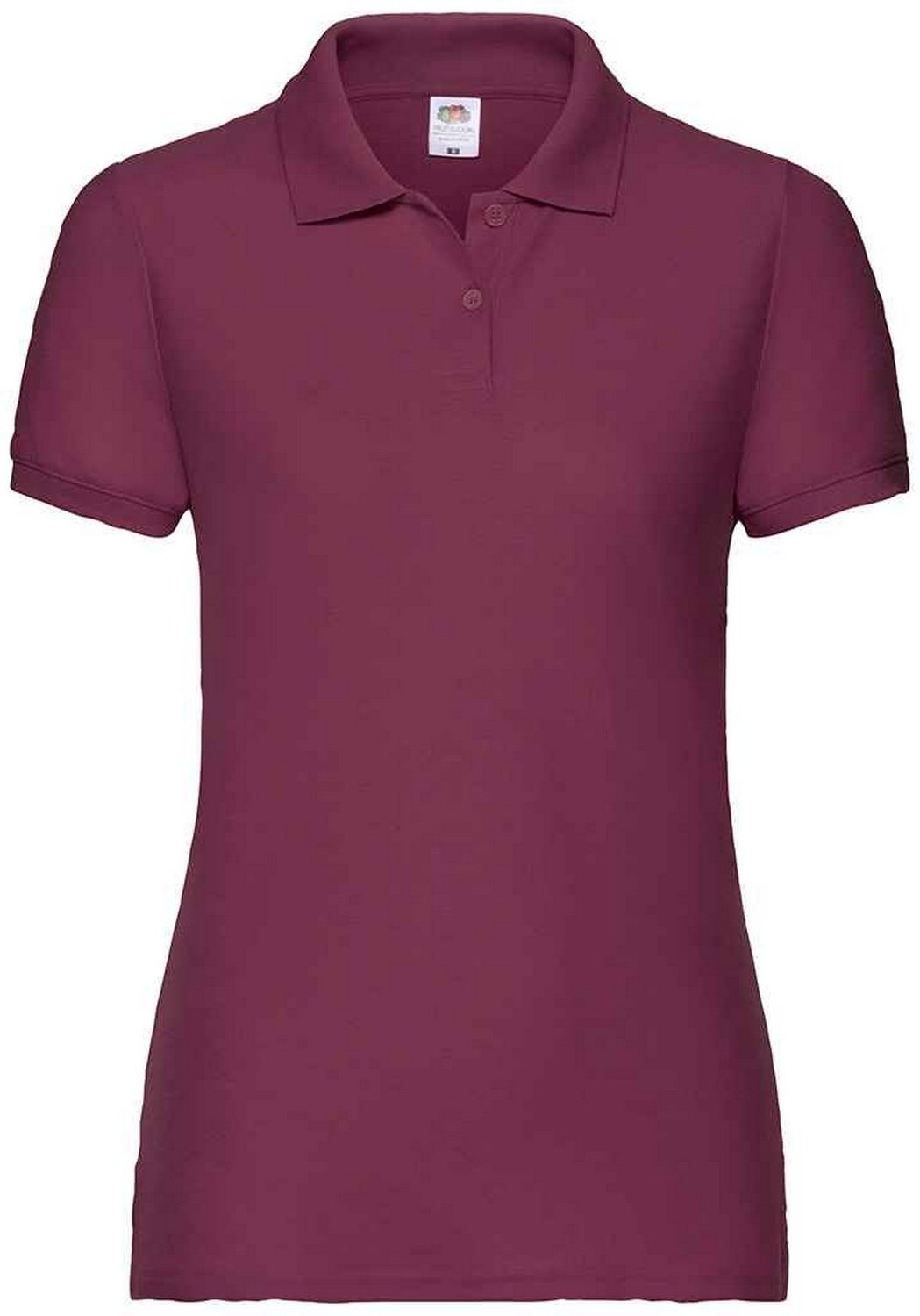 Fruit of the Loom Damen Poloshirt Lady Fit Piqué (Burgunderrot)