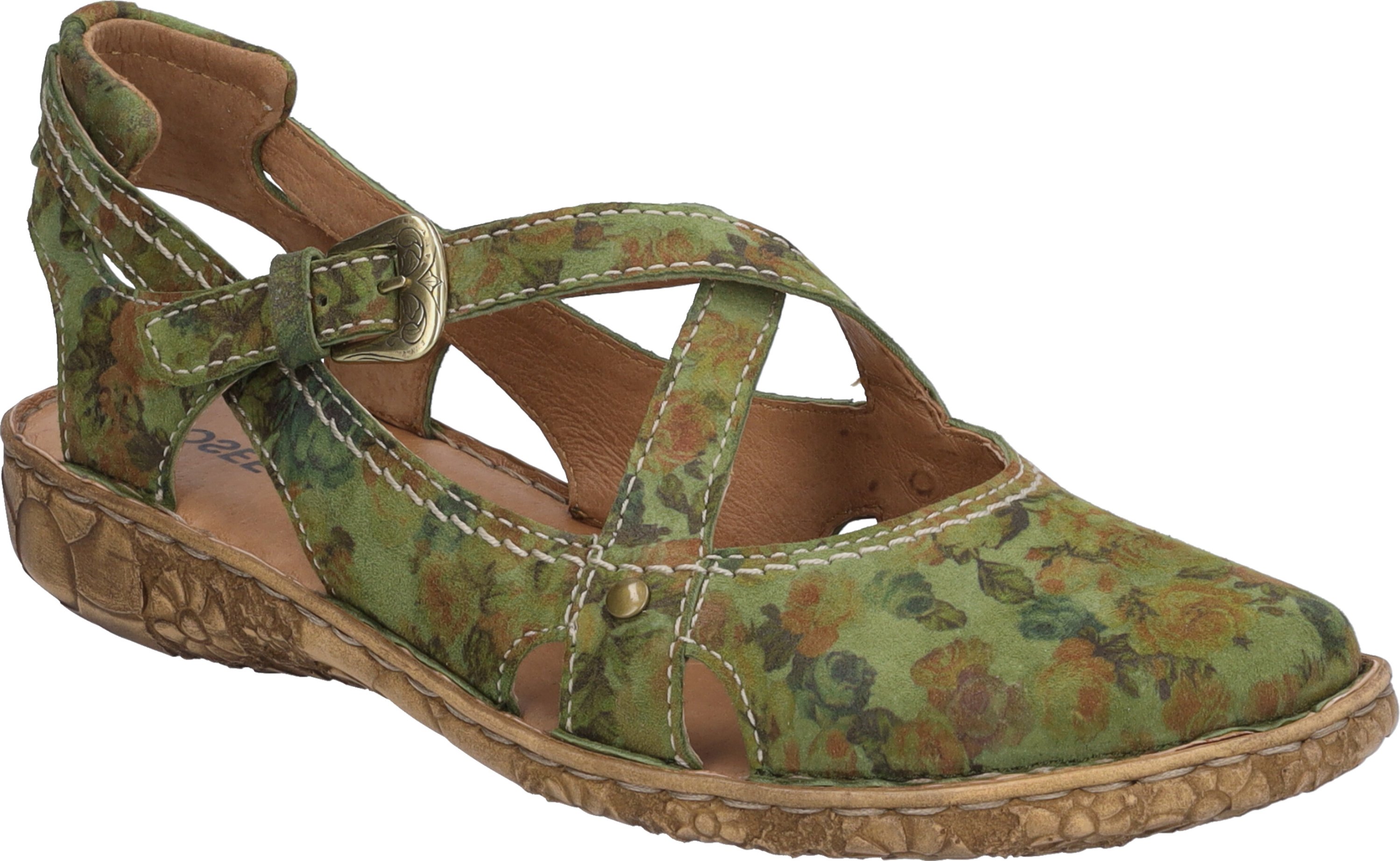 JOSEF SEIBEL Damen Sandale Rosalie 13 in oliv-multi
