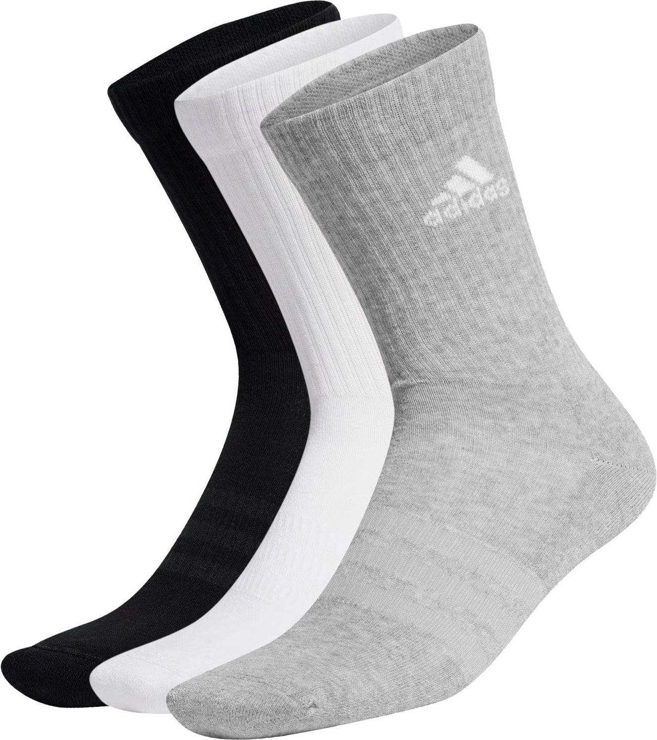 Adidas | Herren gepolsterte Crew-Socken, 3er-Pack