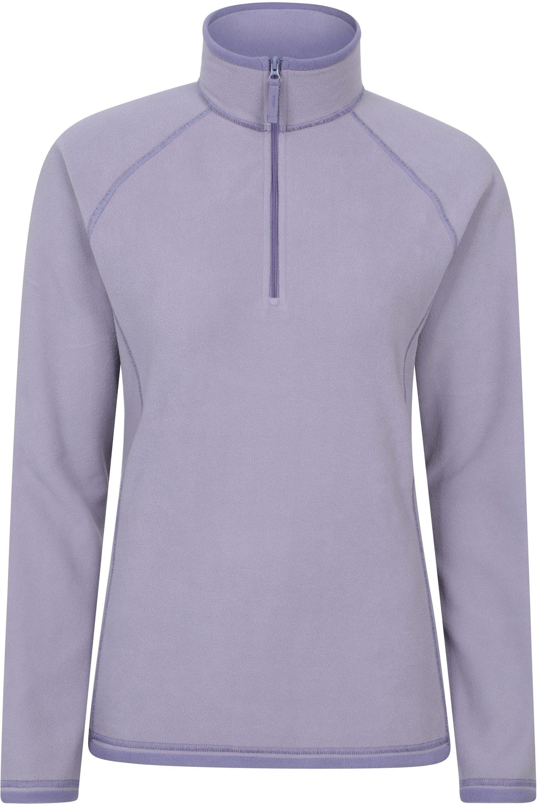 Mountain Warehouse - "Montana" Fleece-Oberteil mit halbem Reißverschluss für Damen (dunkellila)