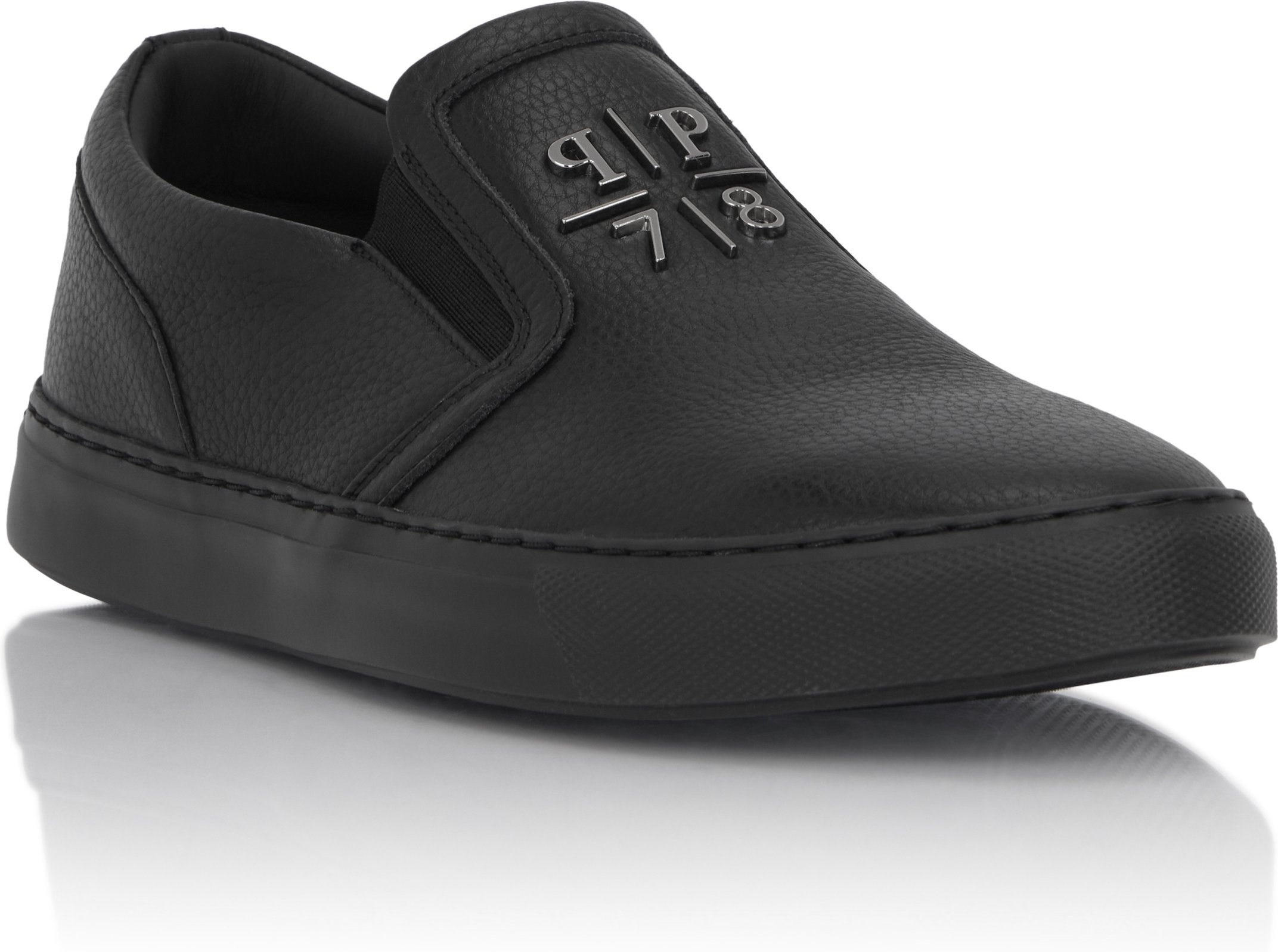 Deer Print Leather Slip On