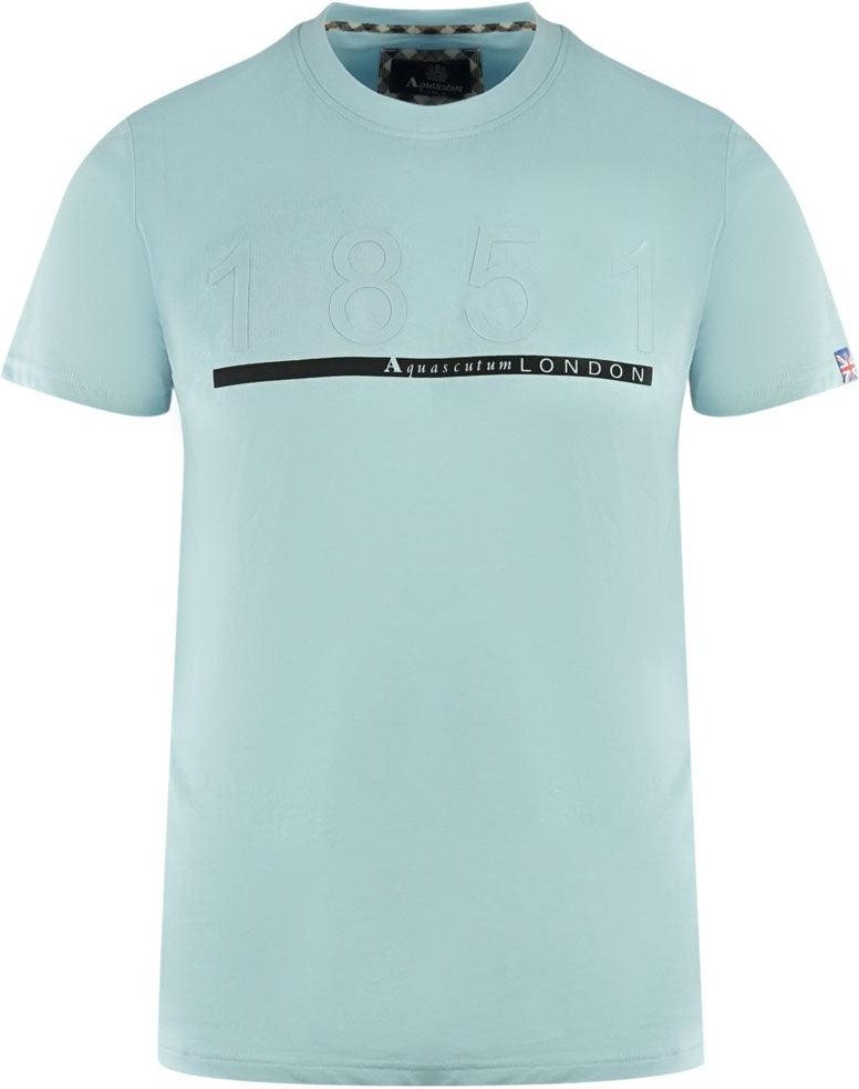 Aquascutum - "London 1851" T-Shirt für Herren (Hellblau)