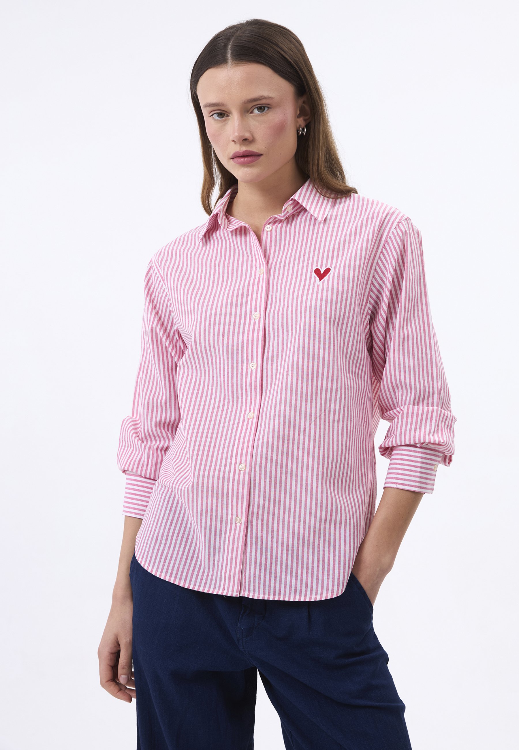 Oversize Hemd Langarm Hemd