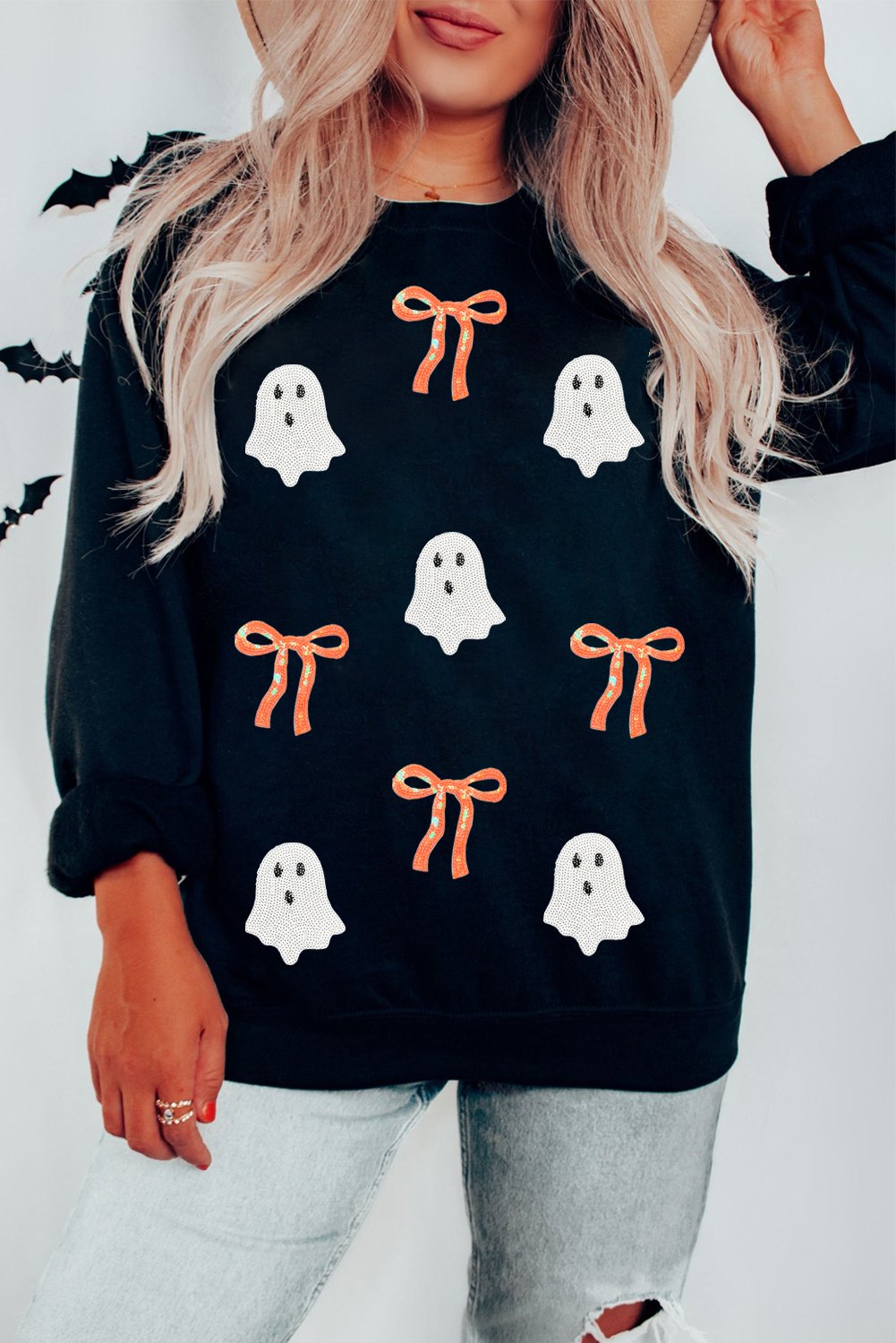 Ghost Bow Langarm-Sweatshirt
