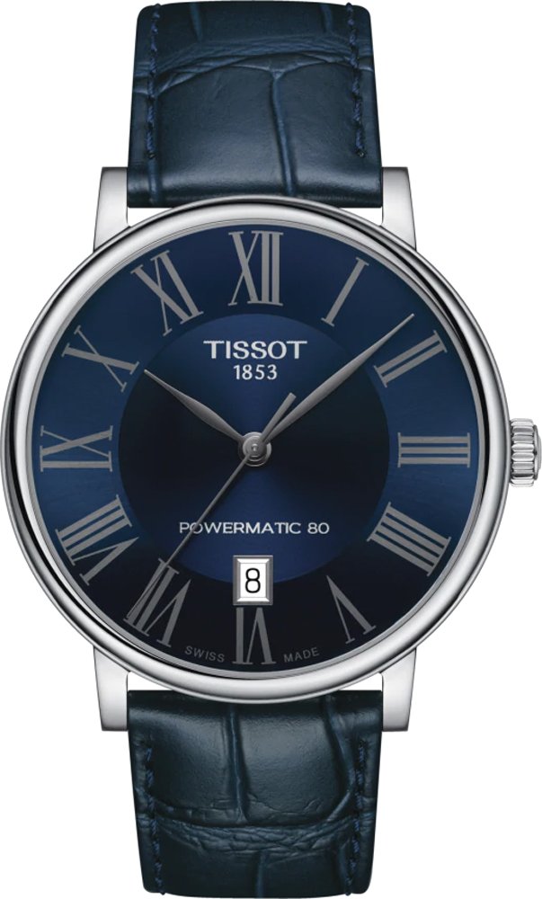 Tissot Carson Premium Powermatic 80 Herrenuhr Blau T1224071604300