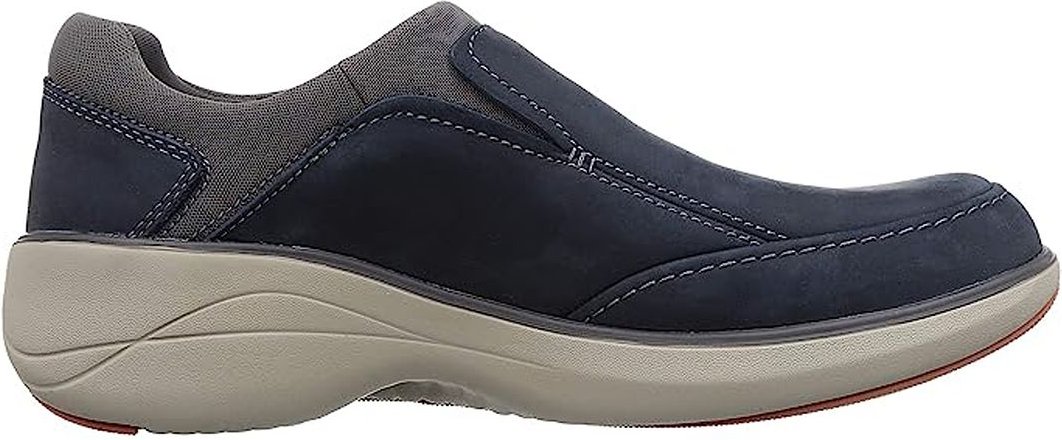 Clarks Un Rise Step Mens Blue Boat Schuhe