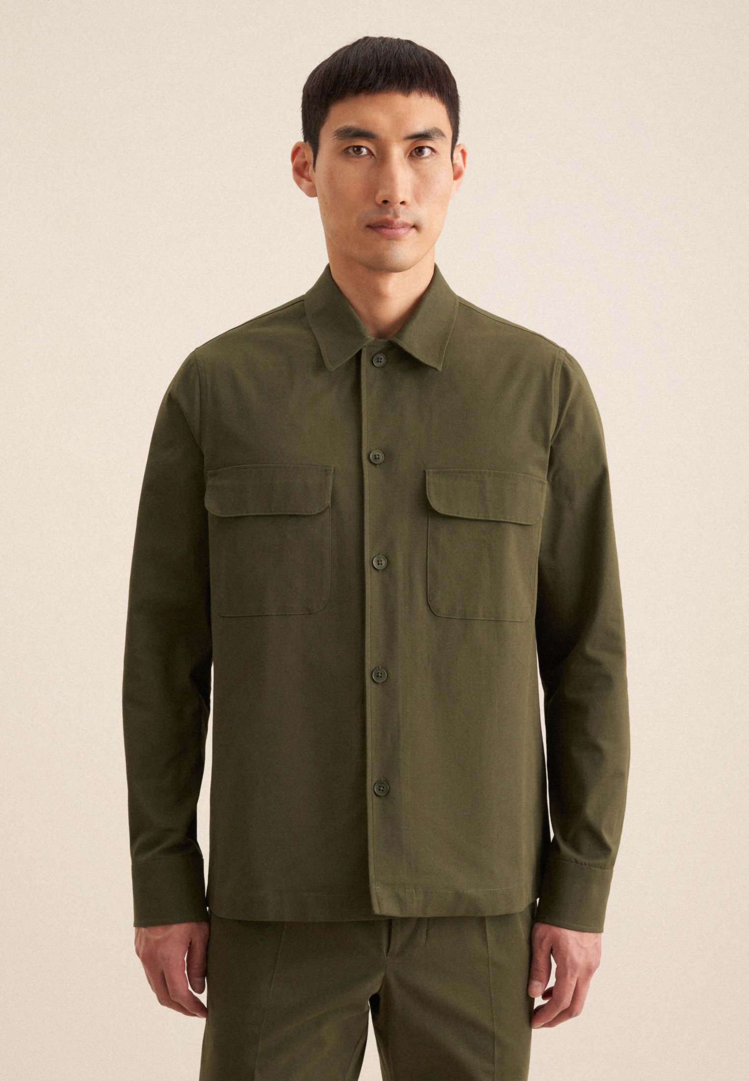Overshirt Herren Grün